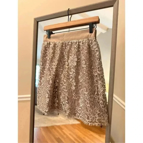 J. Crew. Sequins Mini Skirt Size‎ 0 Champagne - Picture 3 of 7